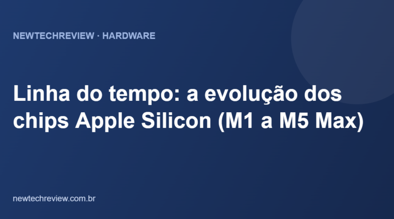 Linha do tempo: a evolução dos chips Apple Silicon (M1 a M5 Max)