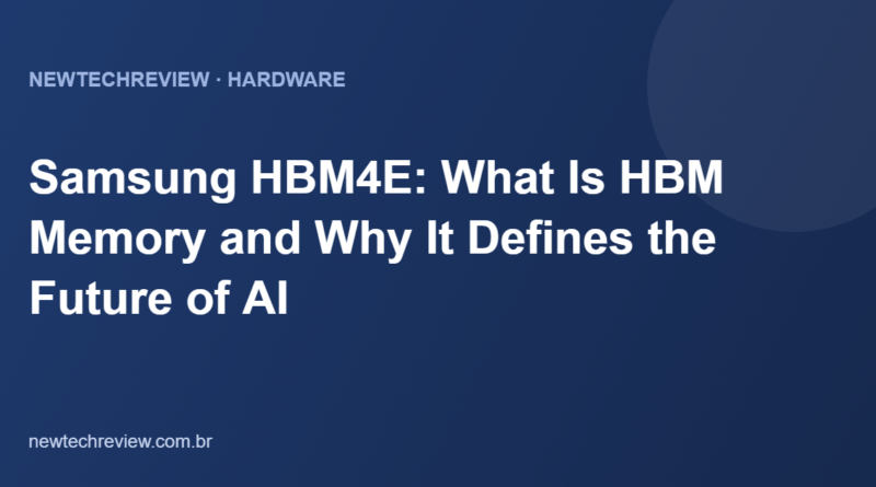 Samsung HBM4E: What Is HBM Memory and Why It Defines the Future of AI